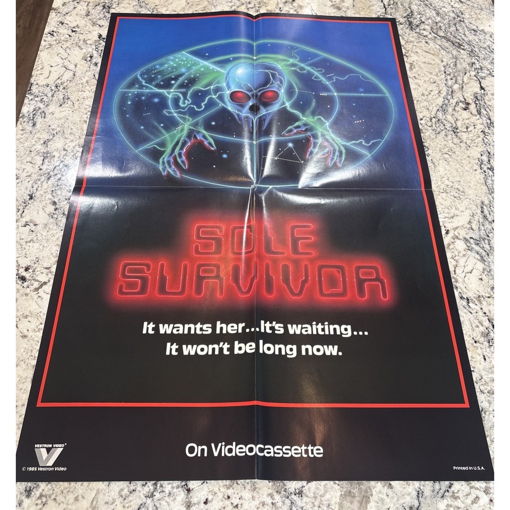 SOLE SURVIVOR (1984) 24x36 Horror Movie Poster Vestron Video Promo